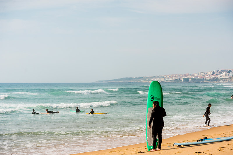 Surfkurse Organic São Julião Surfschule Ericeira Portugal Ferien Surfen